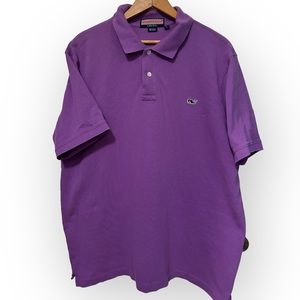 Vineyard Vines, Purple Polo Shirt, Men's Large, Short Sleeve, 100% Cotton